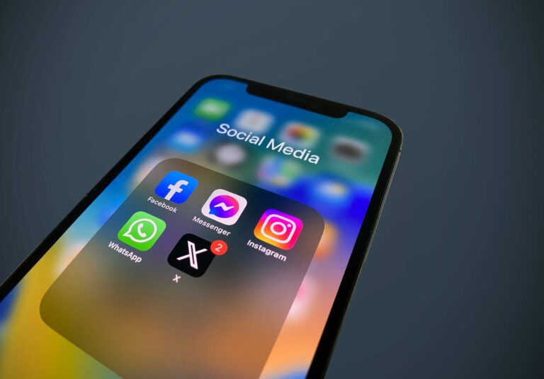 Brand safety on Twitter (now known as X) - apps on a phone